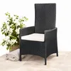 Polyrattan Gartenstuhl verstellbar Relaxsessel Schwarz Produktbild-Vorschau 9
