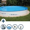 Stahlwandpool Set (6-teilig) hoch rund Baltimore 420 x 150 Produktbild-Vorschau 1