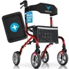Rollator Faltbar und Leicht mit Sitz - MIT TABLETT - Produktbild-Vorschau 1
