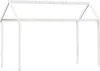 A white wooden frame for a children's bed, shaped like a house. Náhled obrázku produktu