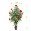 Oleander Rot 120 cm wie echt künstlich Kunstbaum Produktbild-Vorschau 5