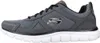 Side view of a single gray Skechers athletic shoe on a white background. Produktbild-Vorschau