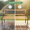 Akord Gartenbank Mirt Braun / Naturholz 125X52X73 Cm Produktbild-Vorschau 6