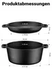 Wiltec 2v1 Dutch Oven 32 x 26 x 16 cm liatinový grilovací Náhľad obrázku produktu 3