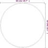 A diagram showing the dimensions of a round mirror. Náhľad obrázku produktu