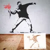 LaserCad Schablonen BANKSY Streetart  (B10, Flower Thrower, Produktbild-Vorschau 2