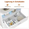 SONNI Standschrank weiß Hochglanz, mit 4 Schubladen und Produktbild-Vorschau 8