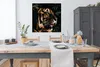 MuchoWow® Poster Tiger - Blätter - Tier 100x100 cm - Produktbild-Vorschau 3
