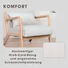 byLIVING Křeslo NOHR / Hrubá šňůra smetanová / Rám a Náhled obrázku produktu 5