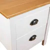 vidaXL Noční stolek Hill 2 ks. Bílý 46x35x49,5 cm Masivní Náhled obrázku produktu 6