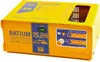 A yellow electronic battery charger with blue accents and labels. Anteprima dell’immagine prodotto