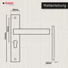 Domino Türgriff CONO BLACK 72 PZ Profilzylinder Set Produktbild-Vorschau 6