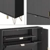 Armadio per le scarpe Vicco Helge Nero 108 x 107.5 cm, Anteprima dell’immagine prodotto 5