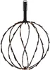 A black spherical LED light decoration with warm white lights. Produktbild-Vorschau