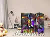5-teiliger Doppelseitiger Vlies Paravent - Graffiti: Produktbild-Vorschau 2