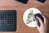 MuchoWow® Mauspad Mousepad Kopf einer Staffelei, nach links Produktbild-Vorschau 4