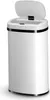 A white automatic trash can with its lid open, shown against a white background. Náhled obrázku produktu