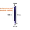 2 Kennzeichenhalter kurz 46 cm Lila Hochglanz lackiert für Produktbild-Vorschau 4
