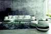 Moderne Sofagarnitur Ecksofa Leder Sofa Couch Polster Rund Produktbild-Vorschau 4