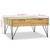Couchtisch 80x80x40 cm Massivholz Teak Produktbild-Vorschau 7