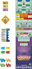 A collage of Monopoly Knockout game components and marketing material. Voir les images du produit