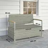 Outsunny Gartenbank Polyrattan 170L 2-Sitzer Sitzbank mit Produktbild-Vorschau 3