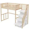 Hochbett,Kinderbett(natur)Holzbett,mit Produktbild-Vorschau 9
