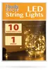 Catena luminosa a LED - 10 LED bianchi caldi - 1 metro - Anteprima dell’immagine prodotto 2