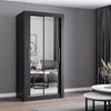 Kleiderschrank Schwebetürenschrank Schrank 100cm Produktbild-Vorschau 1
