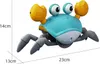 A toy crab with dimensions indicated by measurement lines and text. Produktbild-Vorschau