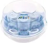 A Philips Avent microwave steam sterilizer with baby bottles inside. Náhľad obrázku produktu