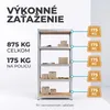 IvoQ Regál – 180 x 90 x 40 cm – 5 nastaviteľných políc – Náhľad obrázku produktu 3