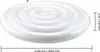 A white inflatable hot tub cover is shown from a slightly elevated side angle, with dimension lines indicating its size. Produktbild-Vorschau
