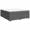 Boxspringbett mit Matratze Dunkelgrau 180x200 cm Stoff Produktbild-Vorschau 1