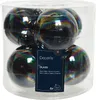 Weihnachtskugeln Glas 8cm 6 Stück - Schwarz irisierend Produktbild-Vorschau 2