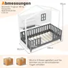 GOPLUS Kinderbett 90x200 cm, Hausbett Kinder mit Produktbild-Vorschau 5