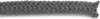 A close-up, straight-on view of a gray, braided rope or seal. Produktbild-Vorschau