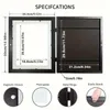 A diagram showing the specifications and features of a picture frame. Produktbild-Vorschau