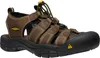 A single brown KEEN sandal is shown against a white background. Produktbild-Vorschau