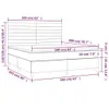 Boxspringbett mit Matratze & LED Dunkelblau 160x200 cm Samt Produktbild-Vorschau 7