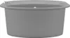 vidaXL Granitspüle Einzelbecken Oval Grau Produktbild-Vorschau 6
