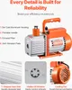 VEVOR vývěva 6 CFM HVAC dvoustupňová rotační lamelová Náhled obrázku produktu 5