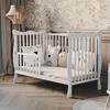 Babybett Julia 60x120 cm – weiß, mit Schutzgitter und Produktbild-Vorschau 3