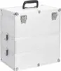 vidaXL Kozmetický kufrík 37x24x40 cm strieborný hliník Náhľad obrázku produktu 7