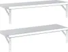 vidaXL Étagères murales 2 pcs. 75x23,5 cm argenté Acier Voir les images du produit 7
