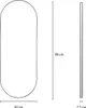 Dekoracyjne lustro wiszące ALVA, 80 x 30 cm Podgląd zdjęcia produktu 6