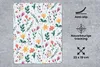 MuchoWow® Mauspad Mousepad Muster - Blumen - Blätter 19x23 Produktbild-Vorschau 3