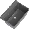 A gray sink basin with a raised backsplash. Produktbild-Vorschau