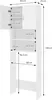 ECD Germany Waschmaschinenschrank 190 x 63 cm mit 2 Türen Produktbild-Vorschau 5