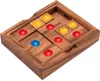 A wooden sliding puzzle with colored balls. Produktbild-Vorschau